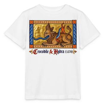 Krokodil & Hydra (1270) - Stanley/Stella Kinder T-Shirt MINI CREATOR  - Weiß - Vorne - Maike (125cm)