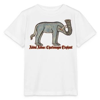 Abdul Abbas, Karl des Großen, Elefant - Stanley/Stella Kinder T-Shirt MINI CREATOR  - Weiß - Vorne - Maike (125cm)