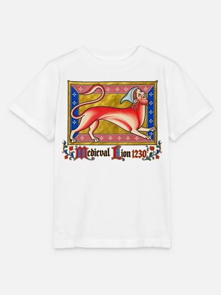 Mittelalterlicher Löwe (1230) - Stanley/Stella Kinder T-Shirt MINI CREATOR  - Weiß