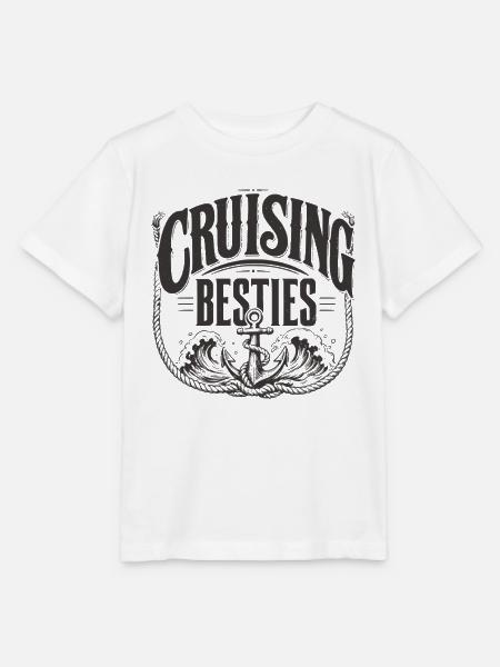 Cruising Besties - Stanley/Stella Kinder T-Shirt MINI CREATOR  - Weiß