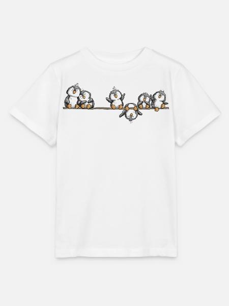 Pinguine Team Antarktis Tierhumor Cartoon - Stanley/Stella Kinder T-Shirt MINI CREATOR  - Weiß