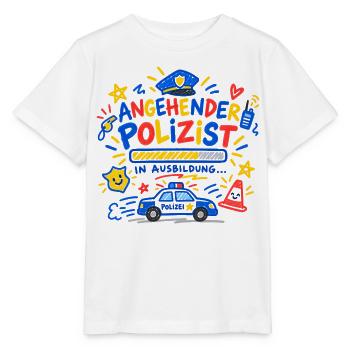 Angehender Polizist Polizei Ausbildung Geschenk - Stanley/Stella Kinder T-Shirt MINI CREATOR  - Weiß - Vorne - Maike (125cm)