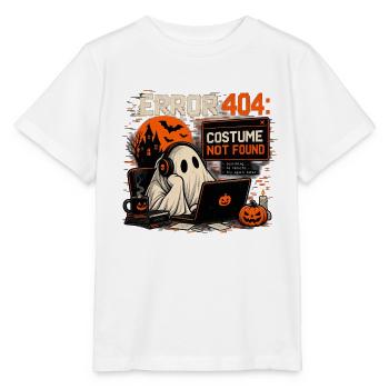 Error 404: Costume Not Found – Halloween Ghost - Stanley/Stella Kinder T-Shirt MINI CREATOR  - Weiß - Vorne - Maike (125cm)