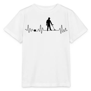 Metalldetektor Herzschlag Für Sondler Schatzjäger - Stanley/Stella Kinder T-Shirt MINI CREATOR  - Weiß - Vorne - Maike (125cm)