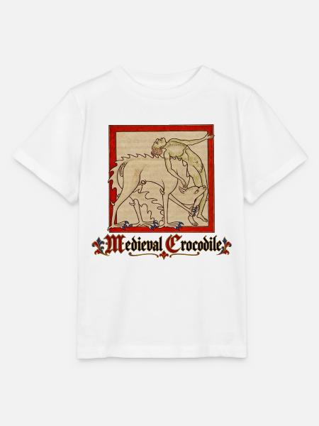 Mittelalterliches Krokodil (ca. 1250) - Stanley/Stella Kinder T-Shirt MINI CREATOR - Weiß