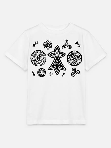 Bretonische Triskels und Hermines - Stanley/Stella Kinder T-Shirt MINI CREATOR - Weiß