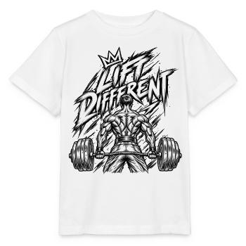 Anders heben – Schweres Gewichtheben - Stanley/Stella Kinder T-Shirt MINI CREATOR  - Weiß - Vorne - Maike (125cm)