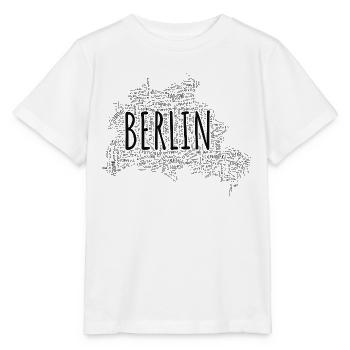 Berlin Stadtkarte aus U- und S-Bahnhöfen - Stanley/Stella Kinder T-Shirt MINI CREATOR  - Weiß - Vorne - Maike (125cm)