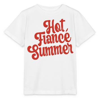Heißer Sommer-Verlobter Hochzeits-Junggesellinnenabschied - Stanley/Stella Kinder T-Shirt MINI CREATOR  - Weiß - Vorne - Maike (125cm)