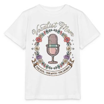 Vocalist Mom The Idol The Myth Music Enthusiast - Stanley/Stella Kinder T-Shirt MINI CREATOR  - Weiß - Vorne - Maike (125cm)