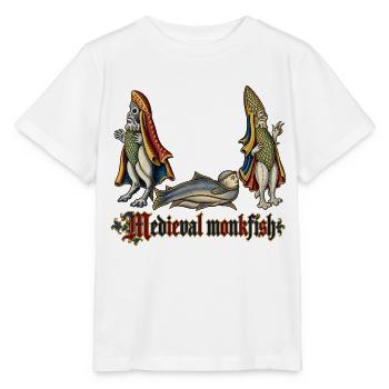 Mittelalterlicher Seeteufel - Stanley/Stella Kinder T-Shirt MINI CREATOR  - Weiß - Vorne - Maike (125cm)
