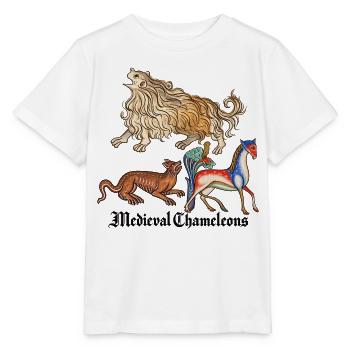 Mittelalterliche Chamäleons - Stanley/Stella Kinder T-Shirt MINI CREATOR  - Weiß - Vorne - Maike (125cm)