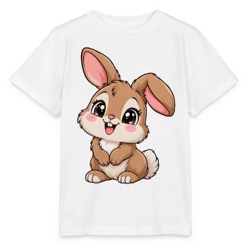 Hase Kawaii Style – Süßes Hasenmotiv - Stanley/Stella Kinder T-Shirt MINI CREATOR  - Weiß - Vorne - Maike (125cm)