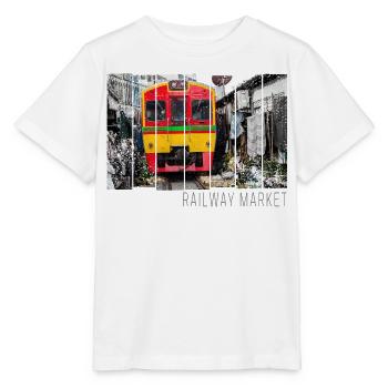 Railway Market Mae Klong in Thailand Souvenir - Stanley/Stella Kinder T-Shirt MINI CREATOR  - Weiß - Vorne - Maike (125cm)