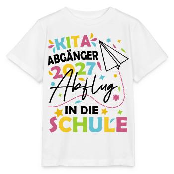 Kita Abgänger 2027 - Stanley/Stella Kinder T-Shirt MINI CREATOR  - Weiß - Vorne - Maike (125cm)