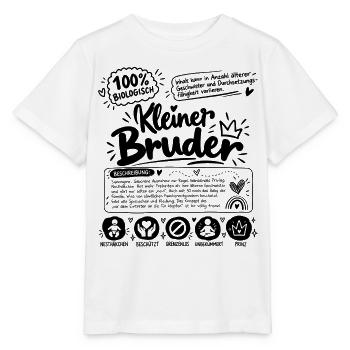 Lustiges Geschenk für den kleinen Bruder - Stanley/Stella Kinder T-Shirt MINI CREATOR  - Weiß - Vorne - Maike (125cm)