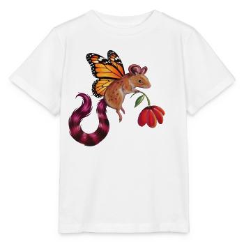 Fantastische Fledermaus - Stanley/Stella Kinder T-Shirt MINI CREATOR  - Weiß - Vorne - Maike (125cm)