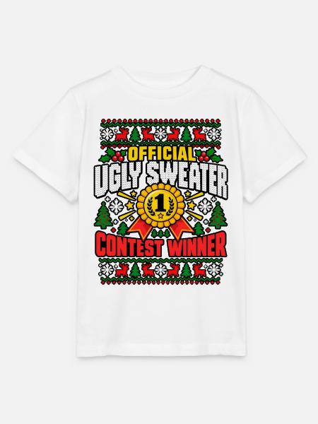 Offizieller UglySweater Sieger - Stanley/Stella Kinder T-Shirt MINI CREATOR  - Weiß