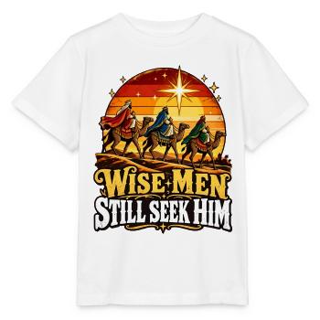 Weise Männer Suchen Ihn - Stanley/Stella Kinder T-Shirt MINI CREATOR  - Weiß - Vorne - Maike (125cm)