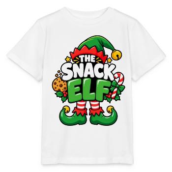 Snack Elf Weihnachtself - Stanley/Stella Kinder T-Shirt MINI CREATOR  - Weiß - Vorne - Maike (125cm)