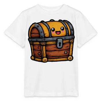 Kuschelige Schatztruhe mit Lächeln - Stanley/Stella Kinder T-Shirt MINI CREATOR  - Weiß - Vorne - Maike (125cm)