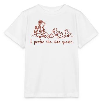 Ich bevorzuge Nebenquests - Stanley/Stella Kinder T-Shirt MINI CREATOR  - Weiß - Vorne - Maike (125cm)