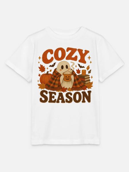 Ghost Cozy Herbstkürbis - Stanley/Stella Kinder T-Shirt MINI CREATOR - Weiß