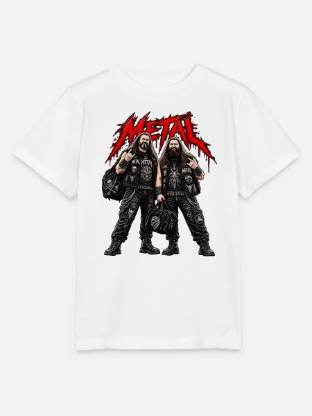 Zwillings-Metall-Ikonen - Stanley/Stella Kinder T-Shirt MINI CREATOR - Weiß
