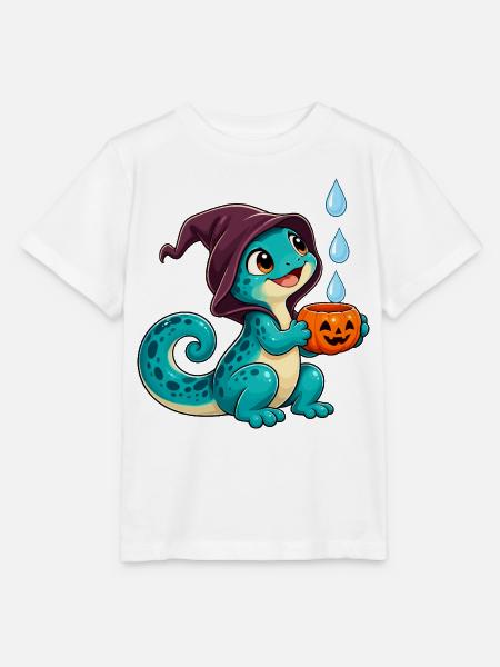 Kuscheldino Halloween Kürbis - Stanley/Stella Kinder T-Shirt MINI CREATOR  - Weiß