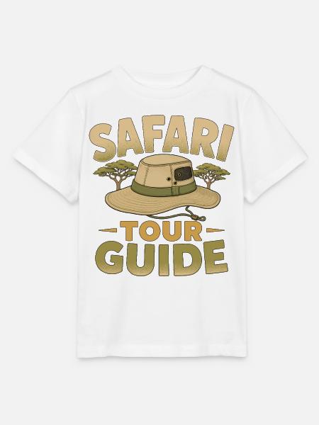 Safari Tour Guide - Stanley/Stella Kinder T-Shirt MINI CREATOR  - Weiß