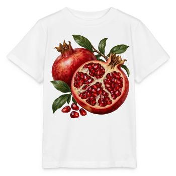 Granatapfel geöffnet zu Ruby Chambers - Stanley/Stella Kinder T-Shirt MINI CREATOR  - Weiß - Vorne - Maike (125cm)