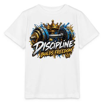 Disziplin baut Freiheit - Stanley/Stella Kinder T-Shirt MINI CREATOR  - Weiß - Vorne - Maike (125cm)