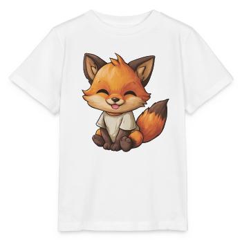 Kuschelfuchs im Shirt - Stanley/Stella Kinder T-Shirt MINI CREATOR  - Weiß - Vorne - Maike (125cm)