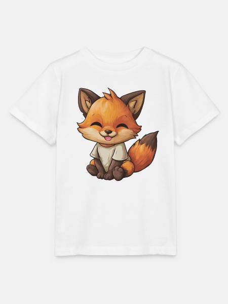 Kuschelfuchs im Shirt - Stanley/Stella Kinder T-Shirt MINI CREATOR  - Weiß