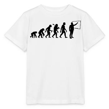 Lehrer Evolution Für Lehrer und Professoren - Stanley/Stella Kinder T-Shirt MINI CREATOR  - Weiß - Vorne - Maike (125cm)