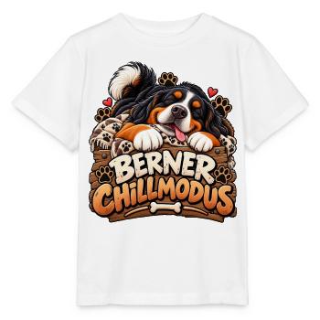 Bernermodus mit Herz - Stanley/Stella Kinder T-Shirt MINI CREATOR  - Weiß - Vorne - Maike (125cm)