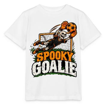 Spooky Goalie Skeleton Soccer - Stanley/Stella Kinder T-Shirt MINI CREATOR  - Weiß - Vorne - Maike (125cm)