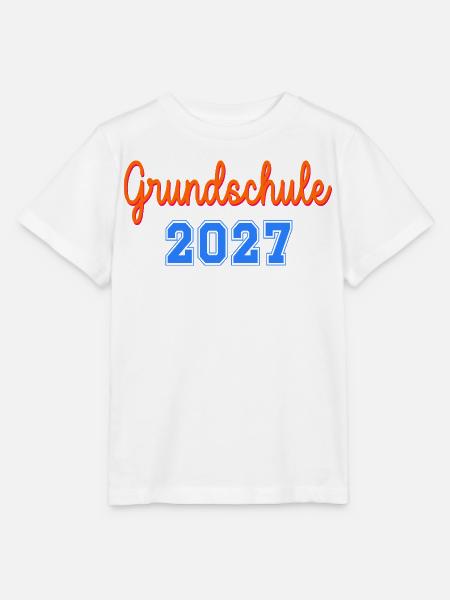 Einschulung Grundschule 2027 - Stanley/Stella Kinder T-Shirt MINI CREATOR - Weiß