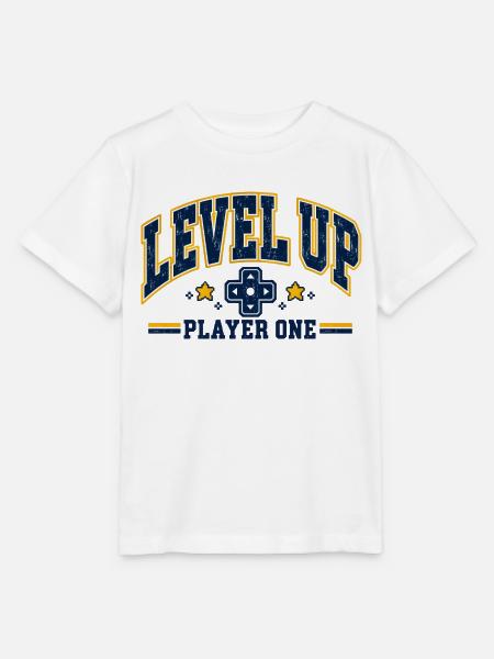 Level Up Gaming - Stanley/Stella Kinder T-Shirt MINI CREATOR - Weiß