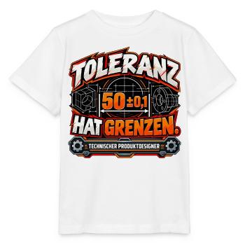 Produktdesigner – Toleranz hat Grenzen - Stanley/Stella Kinder T-Shirt MINI CREATOR  - Weiß - Vorne - Maike (125cm)