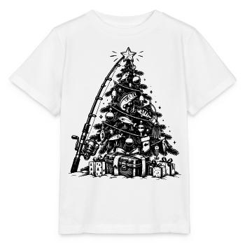 Lustiges Angler Weihnachtsgeschenk - Stanley/Stella Kinder T-Shirt MINI CREATOR  - Weiß - Vorne - Maike (125cm)
