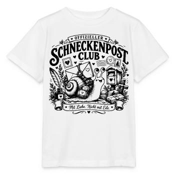 Offizieller Schneckenpost Club – Mit Liebe, nicht  - Stanley/Stella Kinder T-Shirt MINI CREATOR  - Weiß - Vorne - Maike (125cm)