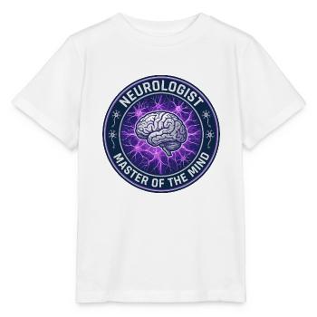 Neurologe Master Of The Mind Gehirnabzeichen Geschenk - Stanley/Stella Kinder T-Shirt MINI CREATOR  - Weiß - Vorne - Maike (125cm)