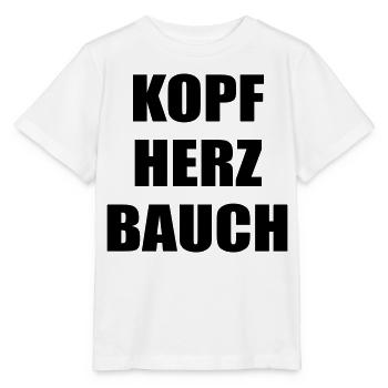 Entscheidungen Kopf Bauch Herz - Stanley/Stella Kinder T-Shirt MINI CREATOR  - Weiß - Vorne - Maike (125cm)