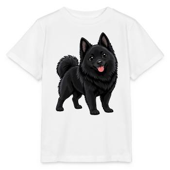 Schipperke Kawaii Style – Süßer kleiner Hund - Stanley/Stella Kinder T-Shirt MINI CREATOR  - Weiß - Vorne - Maike (125cm)