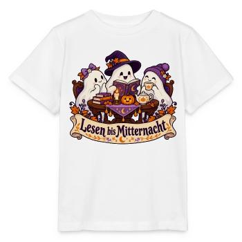 Geister-Leseclub: Lesen bis Mitternacht - Stanley/Stella Kinder T-Shirt MINI CREATOR  - Weiß - Vorne - Maike (125cm)