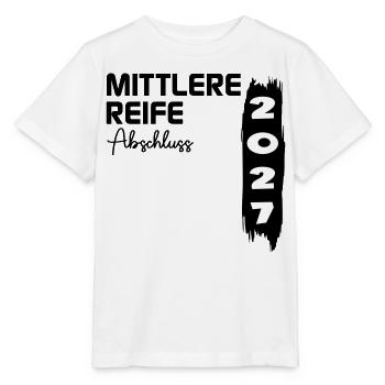 Mittlere Reife 2027, Abschluss - Stanley/Stella Kinder T-Shirt MINI CREATOR  - Weiß - Vorne - Maike (125cm)