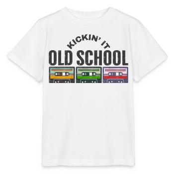 Ich mache es old school - Stanley/Stella Kinder T-Shirt MINI CREATOR  - Weiß - Vorne - Maike (125cm)