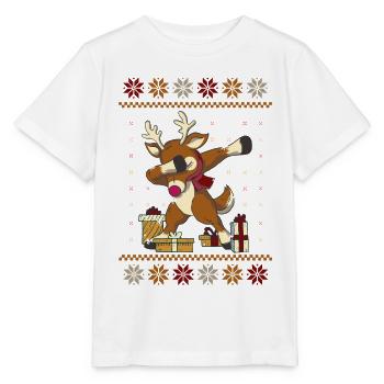 Lustiges Rentier Weihnachten Geschenk - Stanley/Stella Kinder T-Shirt MINI CREATOR  - Weiß - Vorne - Maike (125cm)