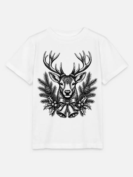 Weihnachten Hirsch - Stanley/Stella Kinder T-Shirt MINI CREATOR  - Weiß